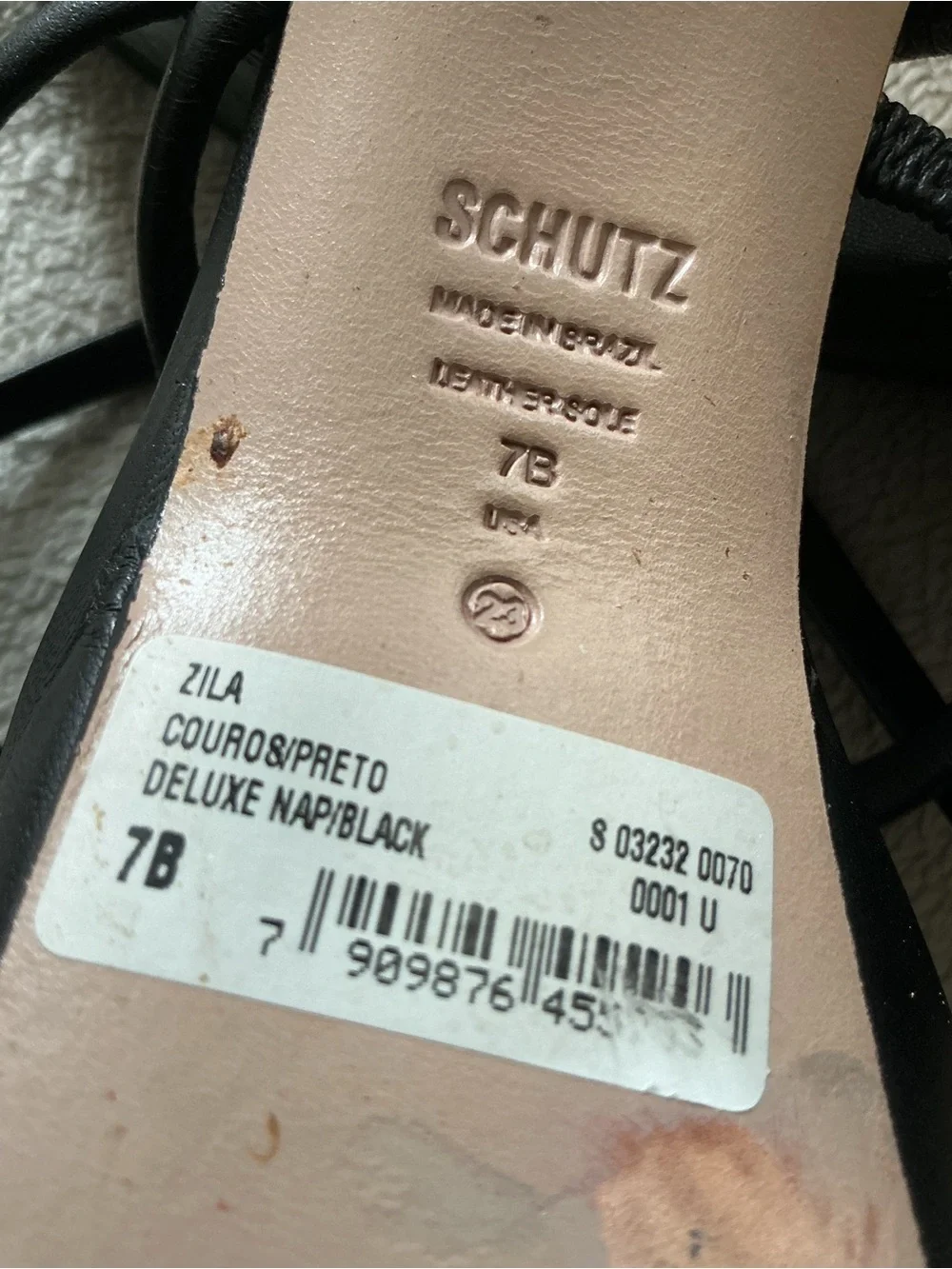 SCHUTZ Zila Black Strappy Ankle-Wrap High Heel Sandals